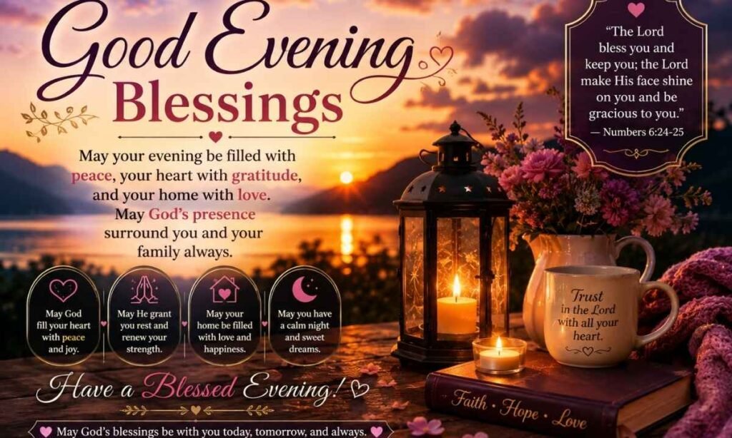 Beautiful Good Evening Blessings Images