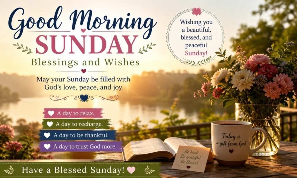 Beautiful Good Morning Sunday Blessings and Wishes with Images Free Download