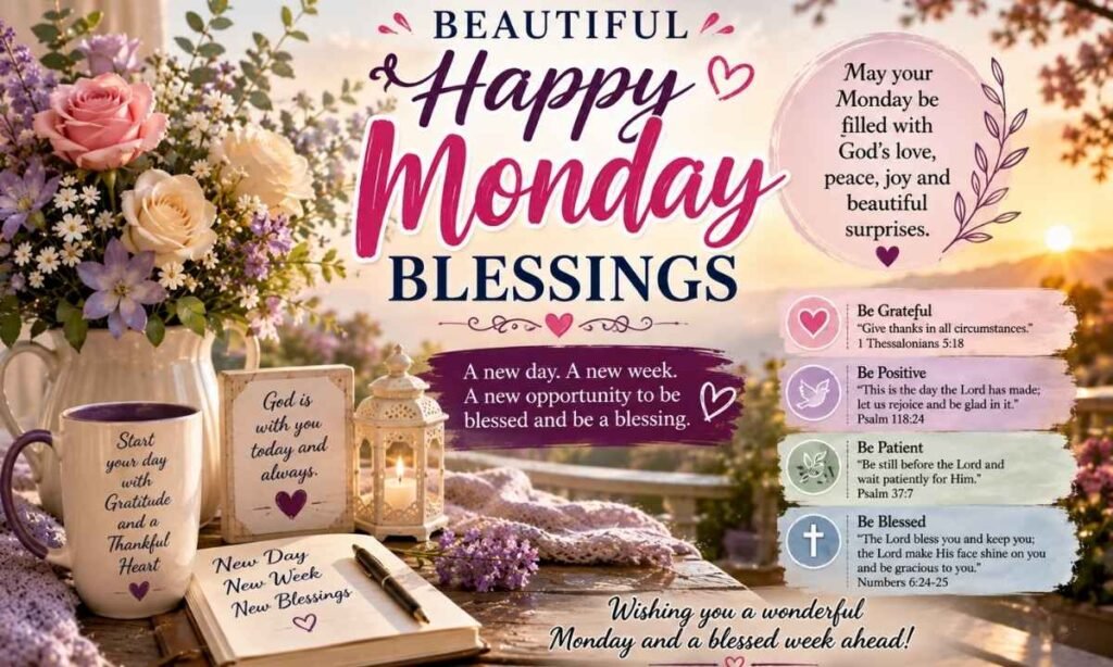 Beautiful Happy Monday Blessings