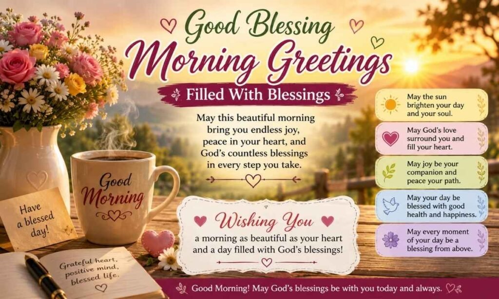 Good Blessing Morning Greetings Filled With Blessings