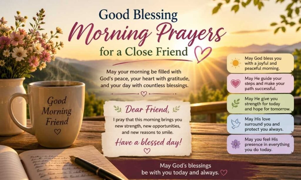 Good Blessing Morning Prayers for a Close Friend