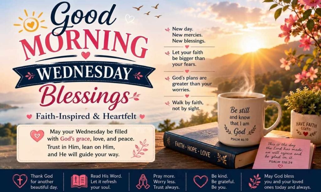 Good Morning Wednesday Blessings — Faith-Inspired & Heartfelt