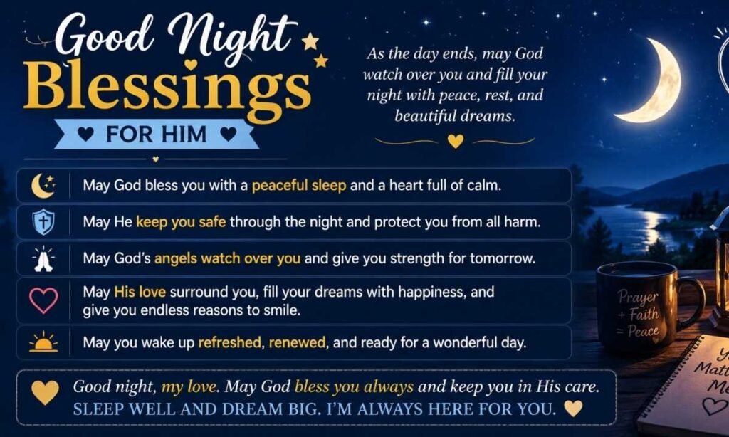 Good Night Blessings For Him