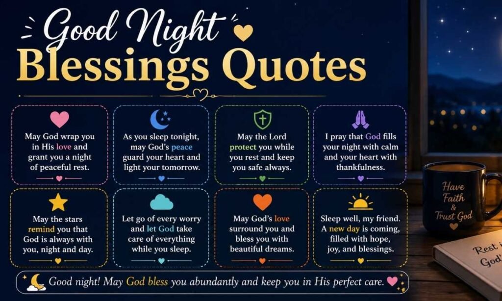 Good night blessings quotes
