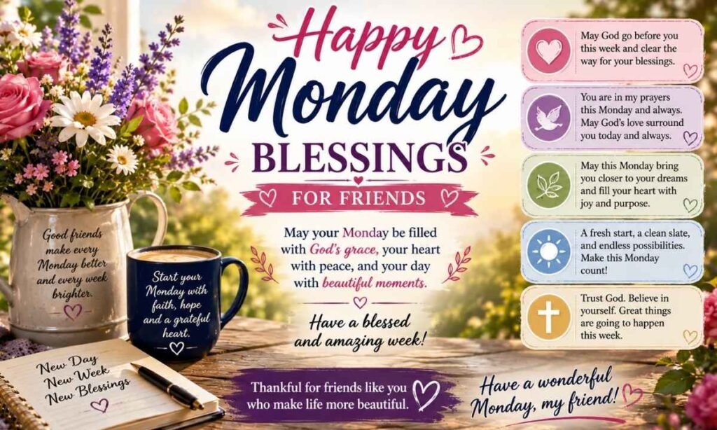 Happy Monday Blessings Images and Quotes for Friends