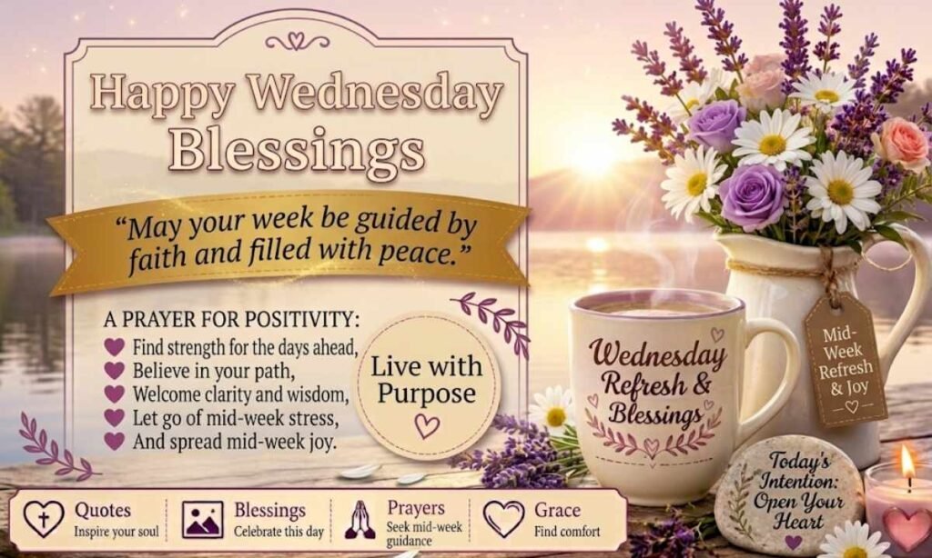 Happy Wednesday Blessings Quotes, Images and Prayers Free
