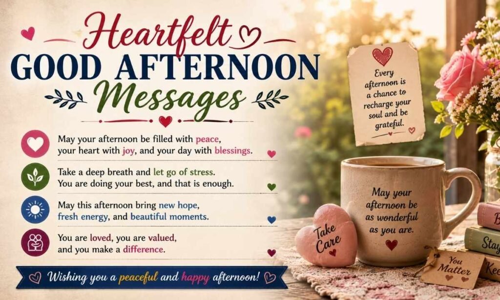 Heartfelt Good Afternoon Messages