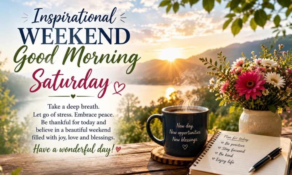Inspirational Weekend Good Morning Saturday