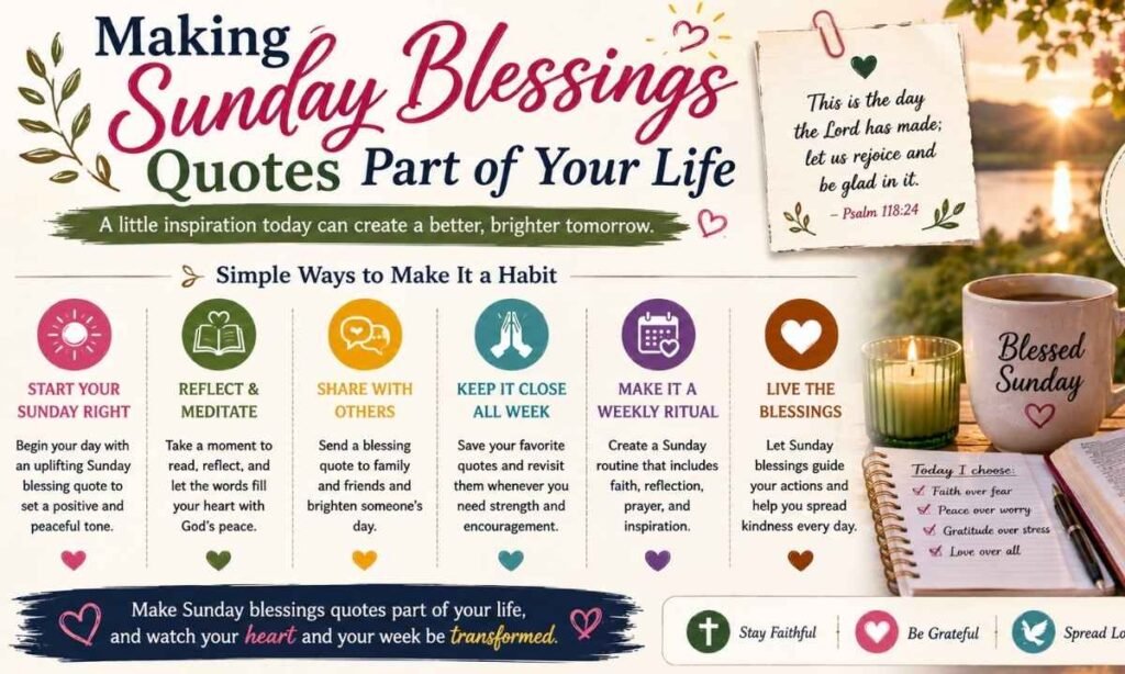 Making Sunday Blessings Quotes Part of Your Life