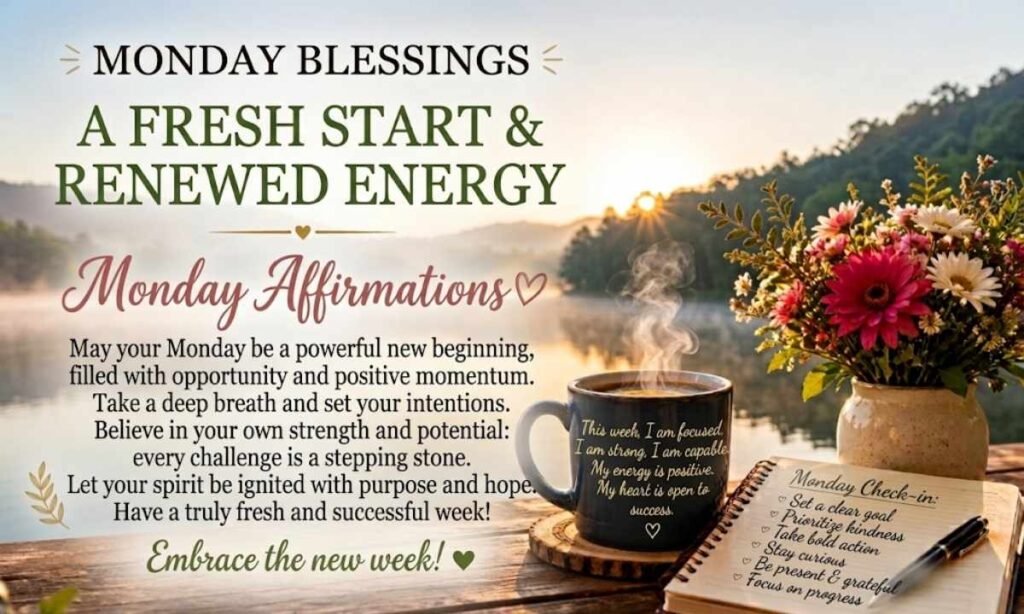 Monday Blessings Affirmations for a Fresh Start