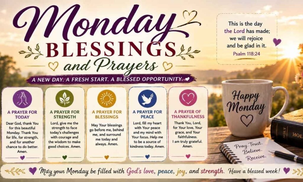 Monday Blessings and Prayers
