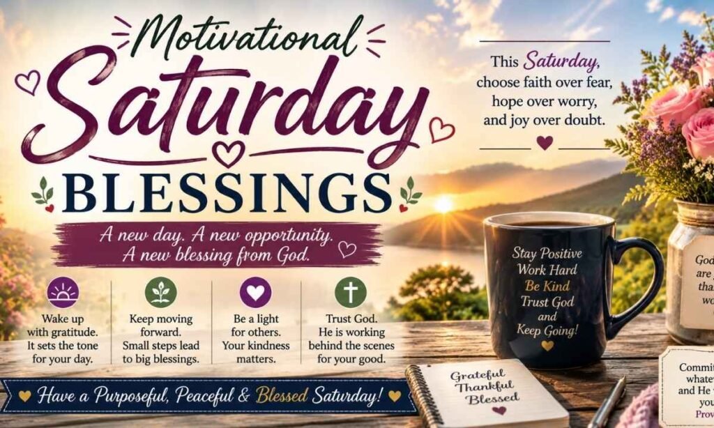 Motivational Saturday Blessings