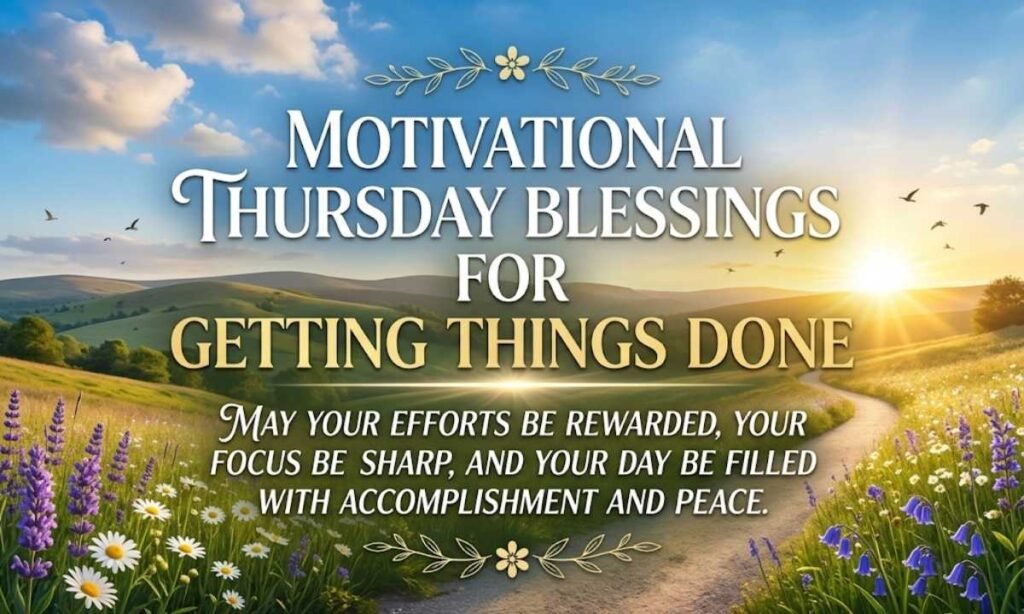 Motivational Thursday Blessings for Getting Things Done