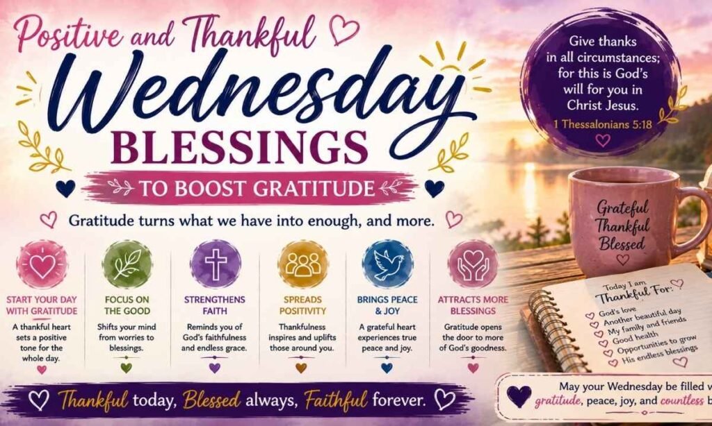 Positive and Thankful Wednesday Blessings to Boost Gratitude