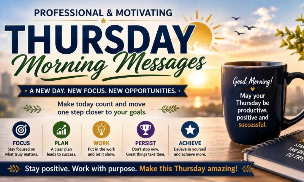 Professional & Motivating Thursday Morning Messages