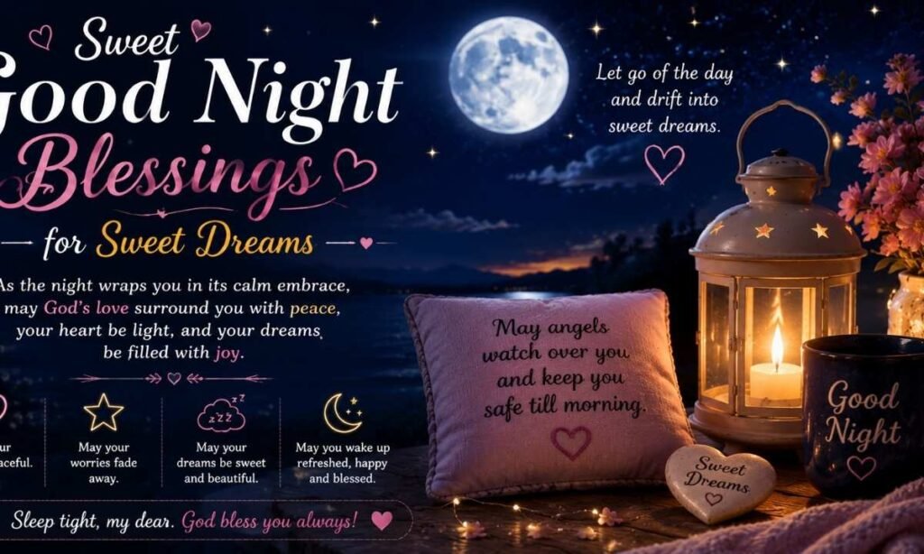 Sweet Good Night Blessings for Sweet Dreams