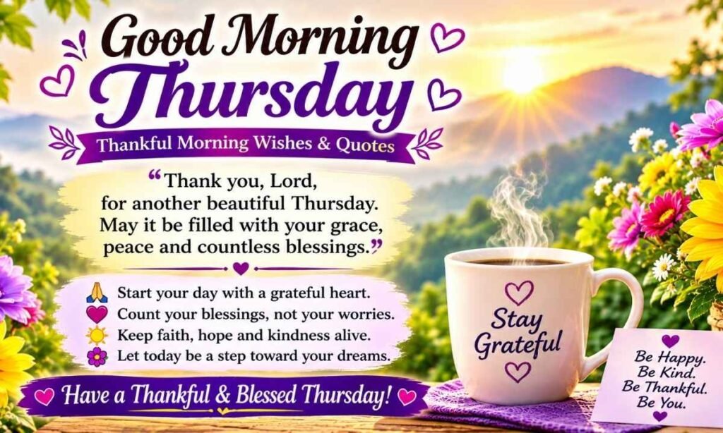 Thankful Morning Thursday Wishes Quotes