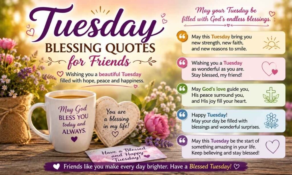 Tuesday Blessing Quotes for Friends