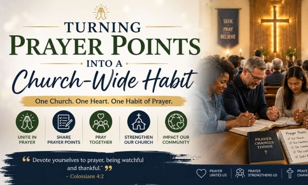 Turning Prayer Points Into a Church-Wide Habit