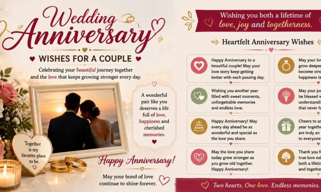Wedding Anniversary Wishes for a Couple