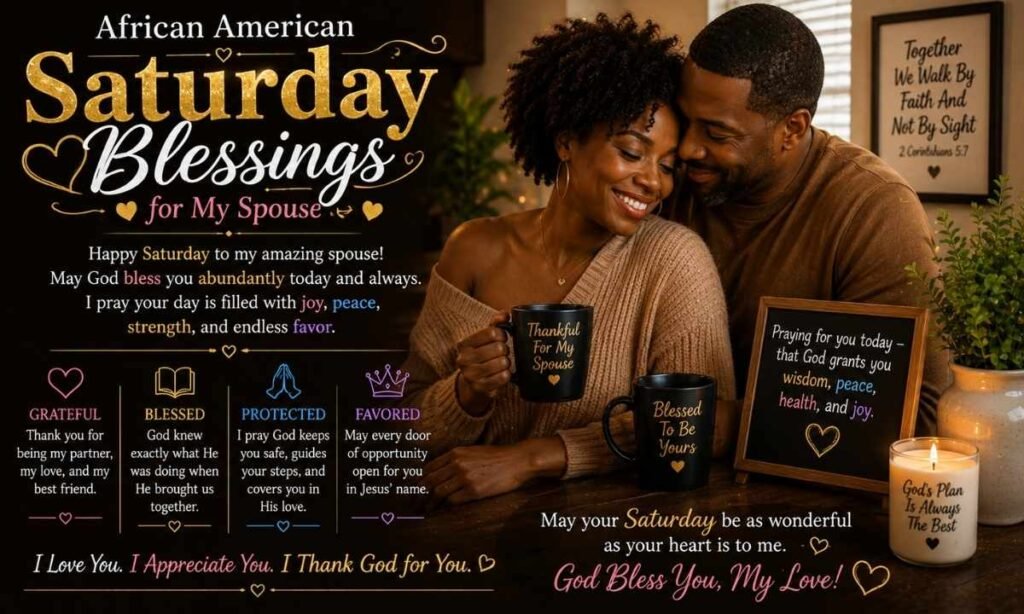 African American Saturday Blessings for Spouse