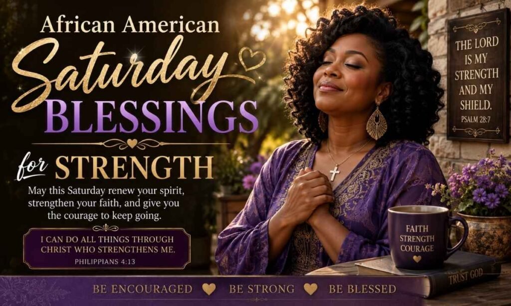 African American Saturday Blessings for Strength