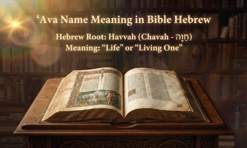 Ava Name Meaning in Bible Hebrew