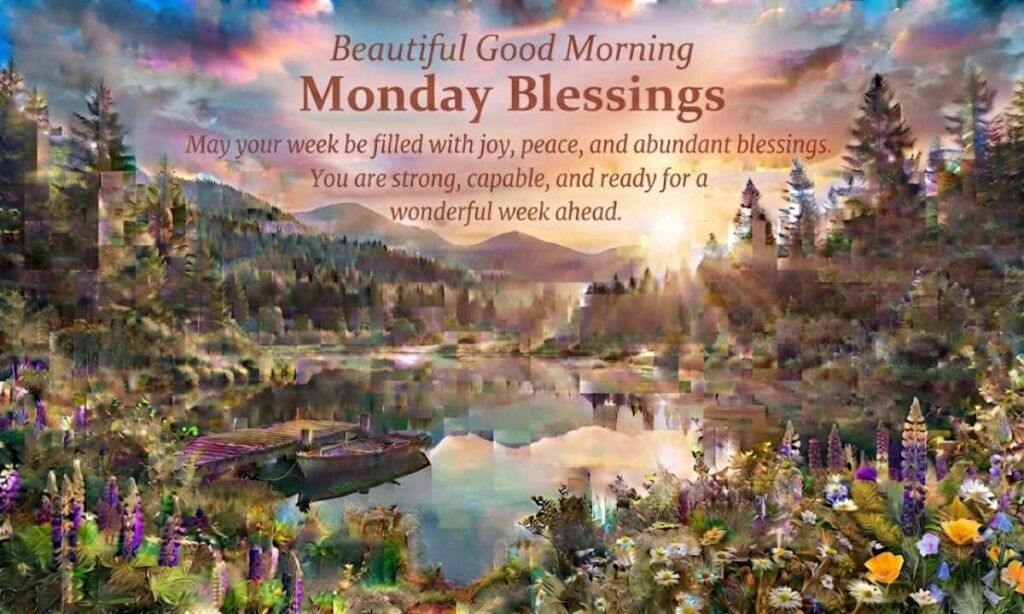 Beautiful Good Morning Monday Blessings