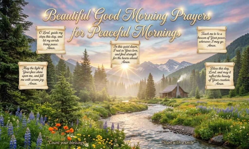 Beautiful Good Morning Prayers for Peaceful Mornings