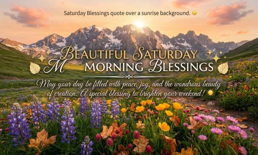 Beautiful Saturday Morning Blessings