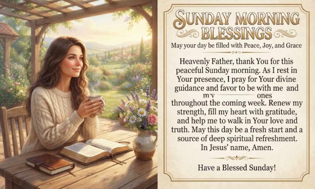 Good Morning Sunday Blessings