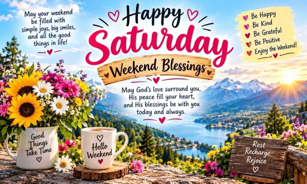 Happy Saturday Blessings for a Joyful Weekend