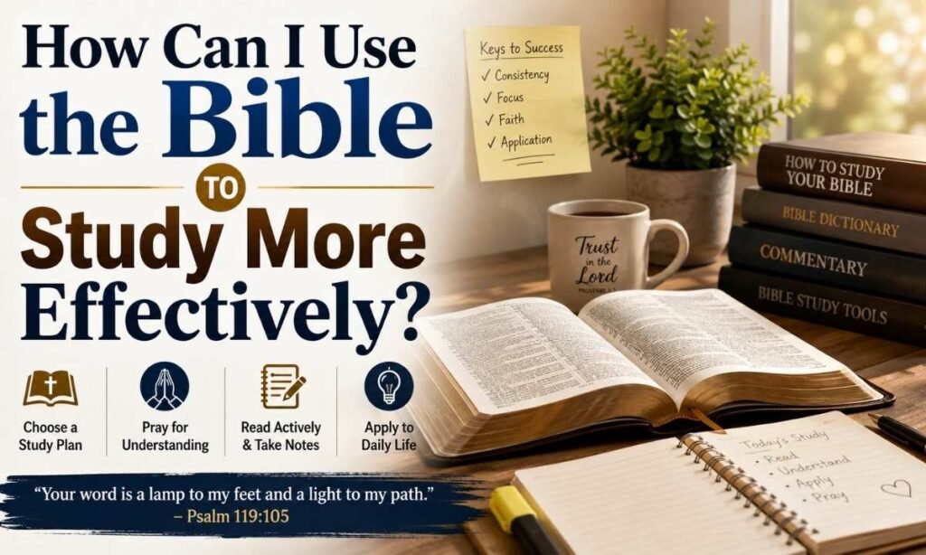 How Can I Use the Bible to Study More Effectively