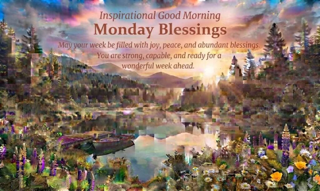 Inspirational Good Morning Monday Blessings