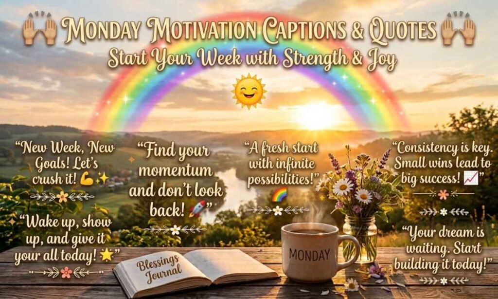 Monday Motivation Captions for Instagram and TikTok