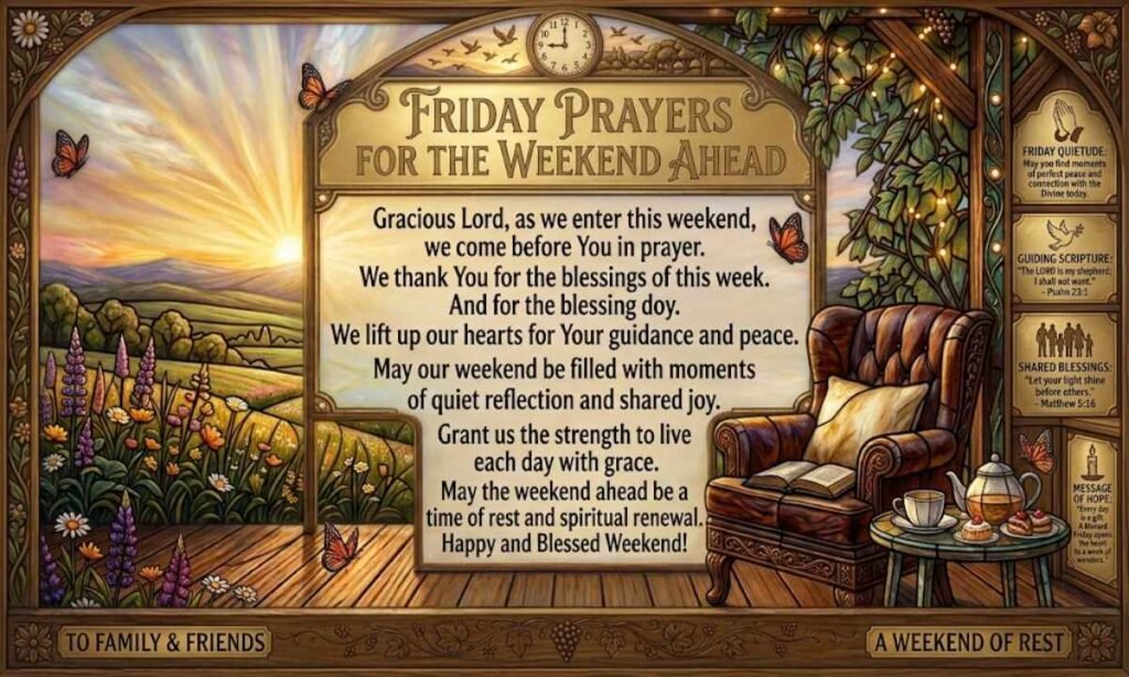 More Friday Blessings, Prayers, Quotes and Messages