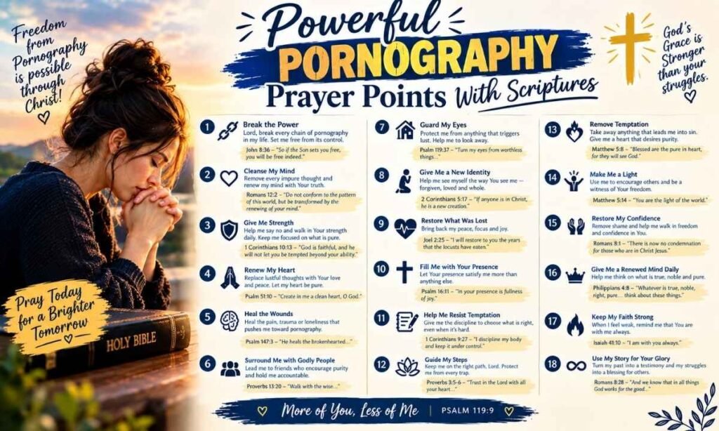 Powerful Pornography Prayer Points With Scriptures