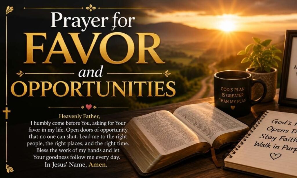 Prayer for Favor and Opportunities