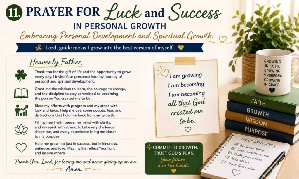 Prayer for Luck and Success in Personal Growth