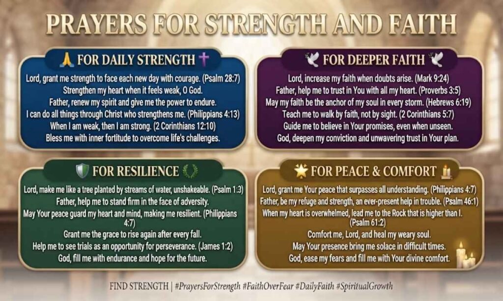 Prayers for Strength and Faith