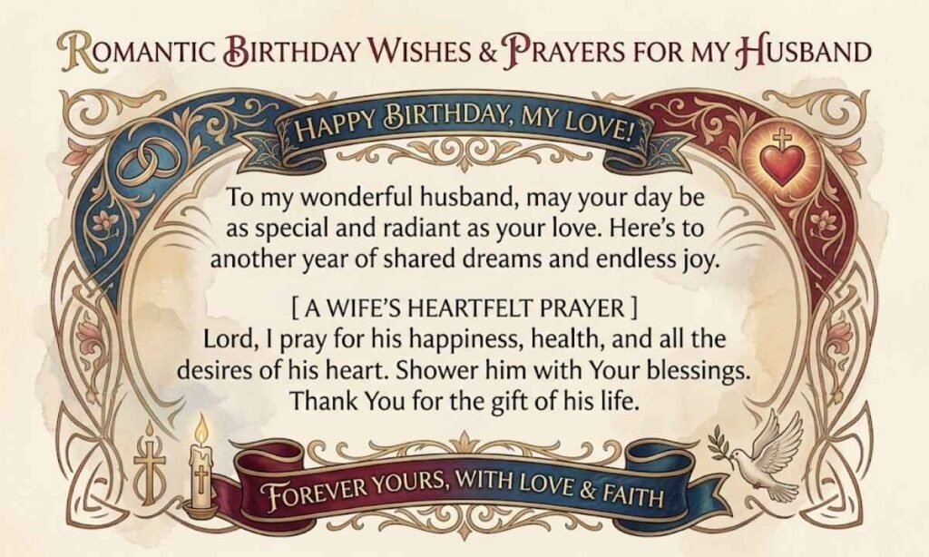 Romantic Birthday Wishes and Prayers for My Husband