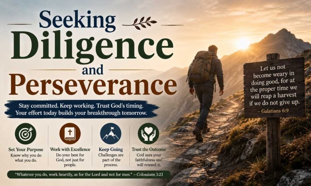 Seeking Diligence and Perseverance