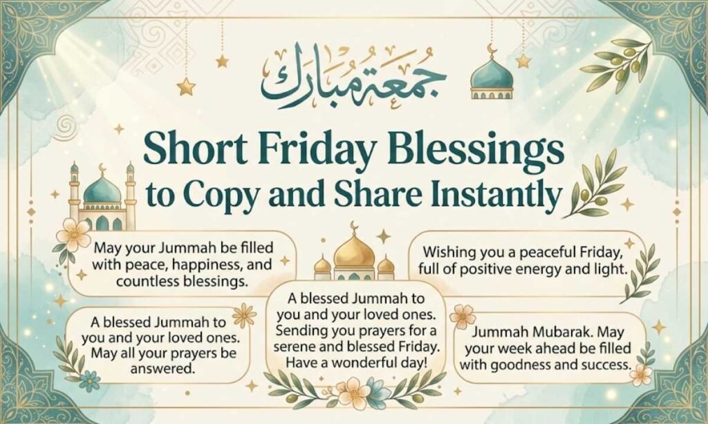 Short Friday Blessings to Copy and Share Instantly
