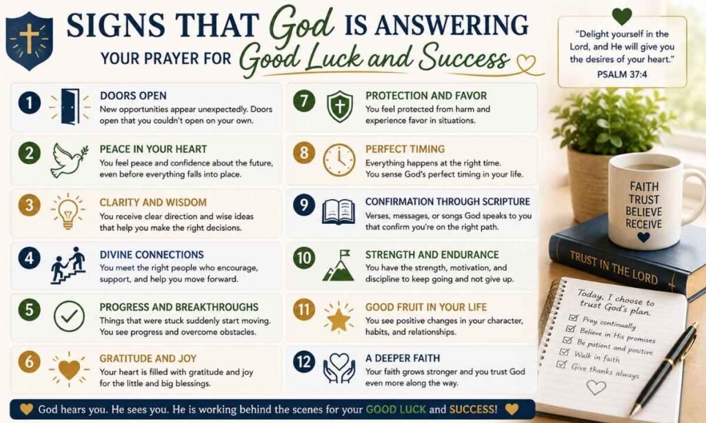 Signs That God Is Answering Your Prayer for Good Luck and Success