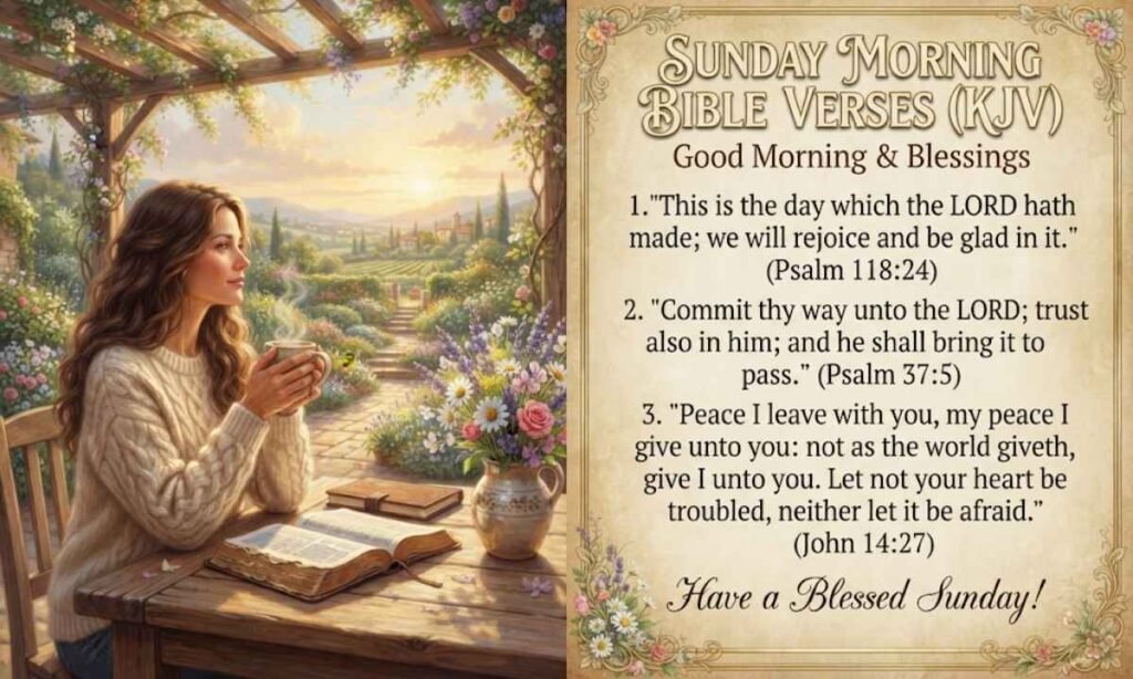 Sunday Morning Bible Verses (KJV)