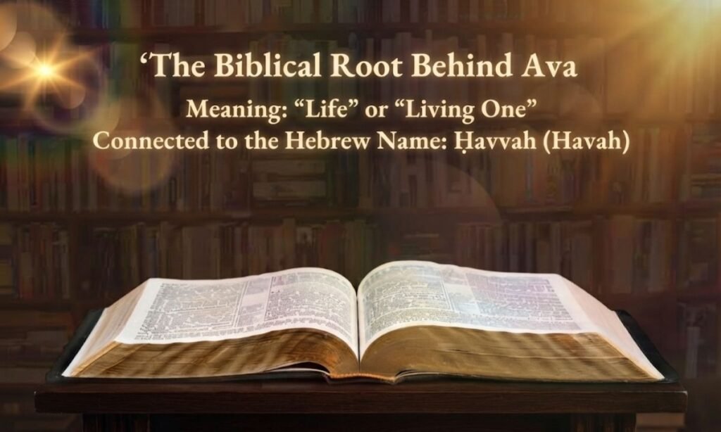 The Biblical Root Behind Ava