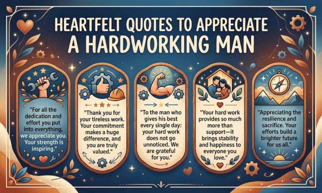 Heartfelt Quotes to Appreciate a Hardworking Man