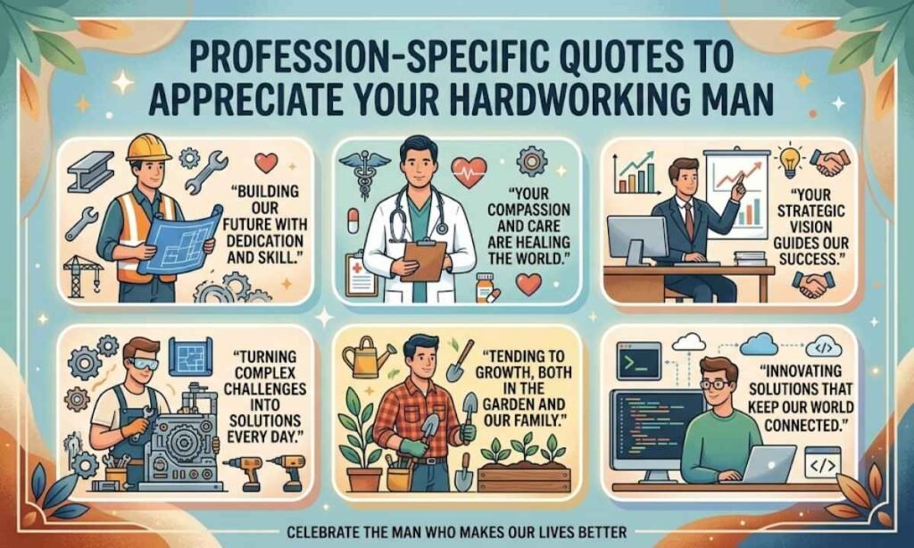 Profession-Specific Quotes to Appreciate Your Hardworking Man