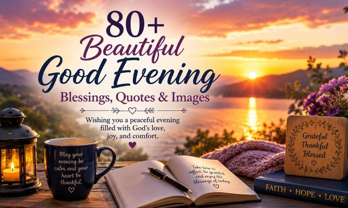 Beautiful Good Evening Blessings, Quotes & Images