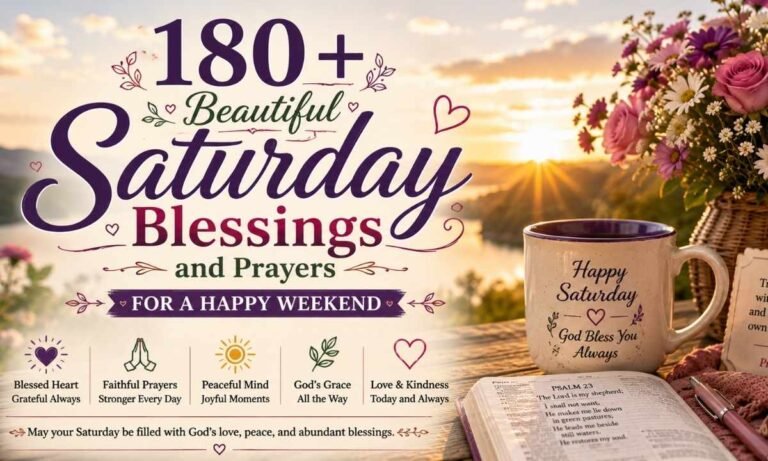 Beautiful Saturday Blessings and Prayers